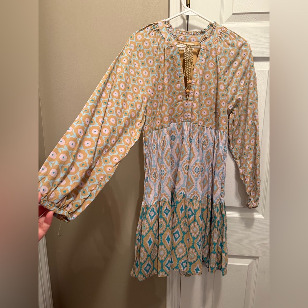 Jessica Simpson Multi-Color Patterned Mini Dress